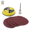 50PC 50mm Sander Disc Kit 2 inch 60 80 120 150 180 Grit Sanding Polishing Pad w/Backer Hook Loop Plate 3mm Shank fit Dremel 4000