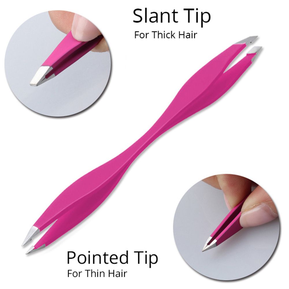 1pcs Tweezers Rose Double Ends Eyebrow Tweezer Anti-Static Eyelash Extension Lift Curl Beauty Makeup Tools Dropshipping