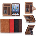 Retro Hand Belt Holder PU Leather Wallet Case For Apple iPad Mini 1/2/3/4/5, Multi-angle Stand Smart Tablet Cover Case