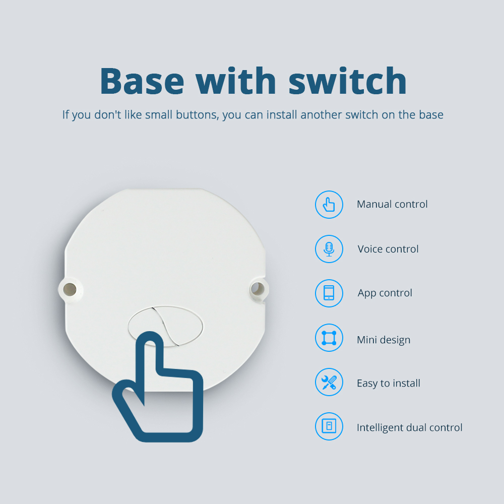 Zemismart Zigbee 3.0 Smart Light Switch DIY Breaker Module SmartThings Tuya Control Alexa Google Home 2 Way