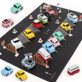 100X130CM Toy Car Mat Map Kids Play Area Rug Mat City Road Buildings Parking Map Game Scene Map Collapsible