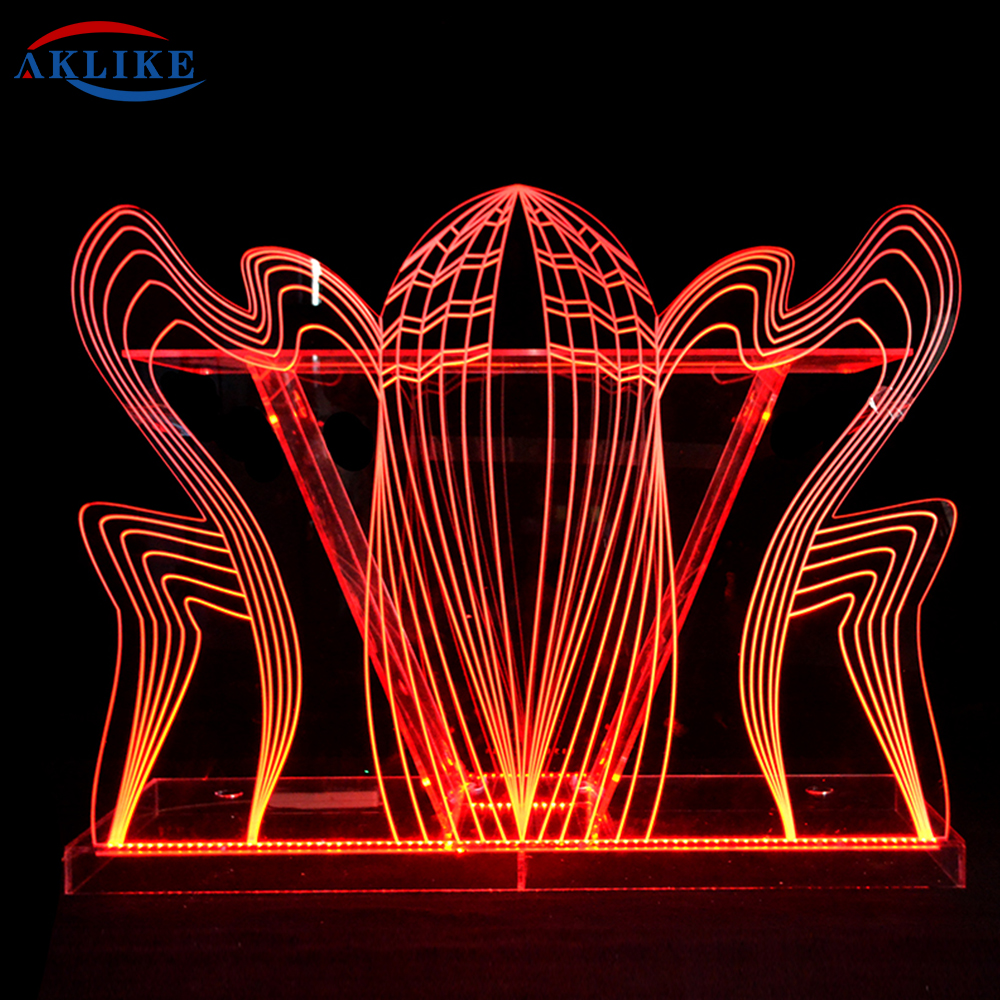 Bar Furniture Sets Appearance And AKLIKE Spider-Man Bar Set Specific Use High Quality Led Bar Counter Hotel  Table  With Light