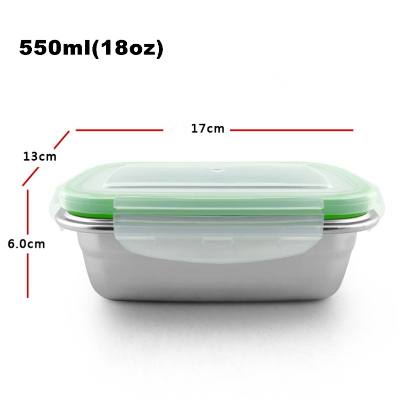 Goldbaking Stainless Steel Lunch Containers Food Preservation Leak Proof Food Storage Container Bento Box