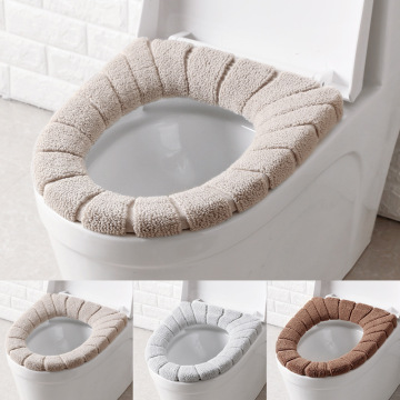 Bathroom Filling Soft Thickened Seat Pads Washable Warmer Toilet Mat Cover Winter Comfortable 30cm Seat Cushion