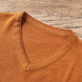 2020 Autumn New Men's V-neck Thin Wool Sweater Classic Style Solid Color Business Casual Pullover Male Brand Clothes
