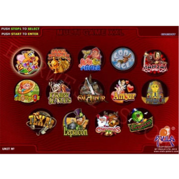 Casino Game Board(40-96%)Red Gambling Arcade Games PCB XXL 14 in 1 Multi Game Board for Coin Operated Games Arcade Machine