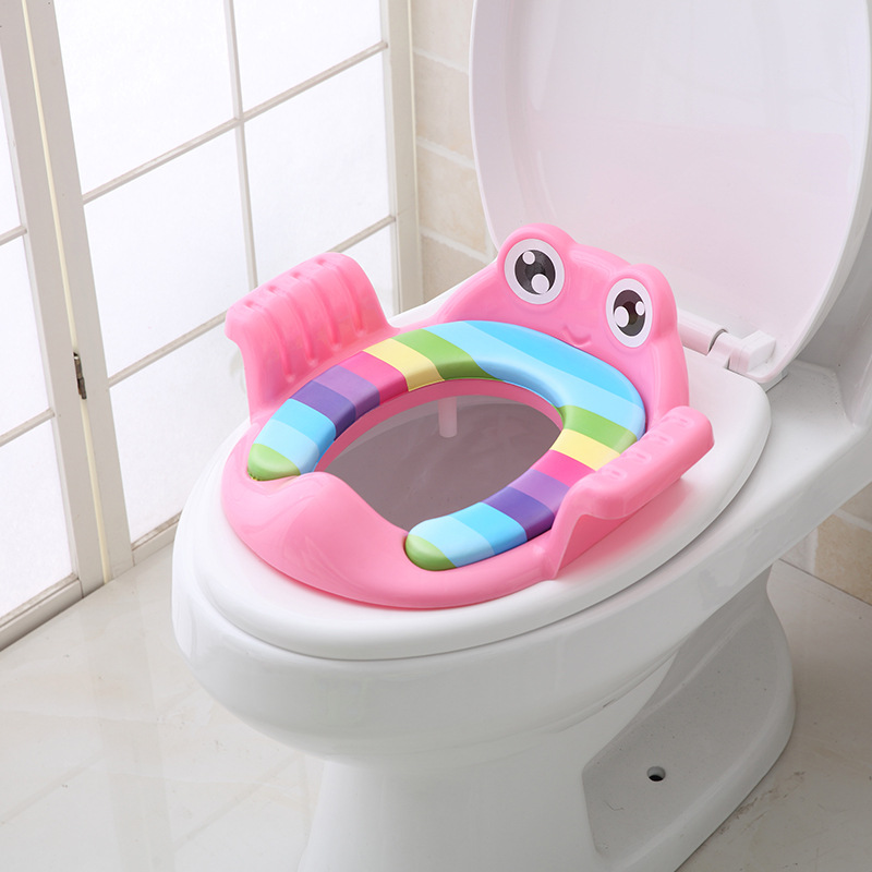 QWZ New Baby Potty Training Seat Children's Potty Baby Toilet Seat With Adjustable Ladder Infant Toilet Training Folding Seat