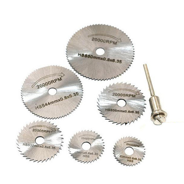 6 Pcs HSS Metal Circular Saw Disc Wheel Blades Cut Off Drill Rotary Tools Fine Precision Cuts For Small Cut Off Jobs