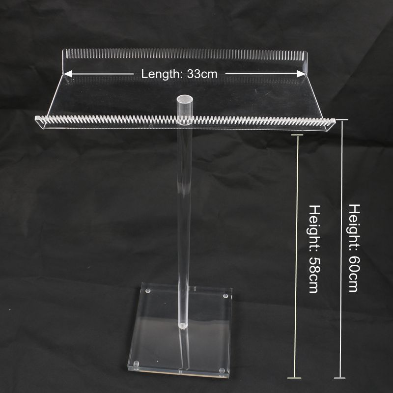 HARMONY NEW stock 1 piece white transparent acrylic hair extension holder display stands foro hanging color ring