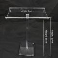 HARMONY NEW stock 1 piece white transparent acrylic hair extension holder display stands foro hanging color ring