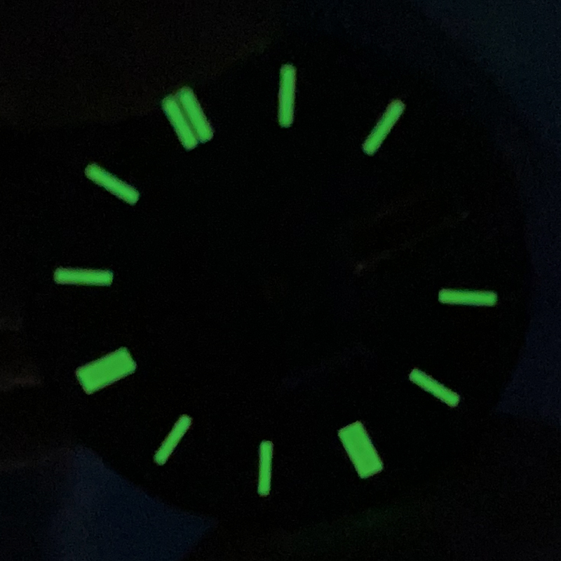 luminous watch dial