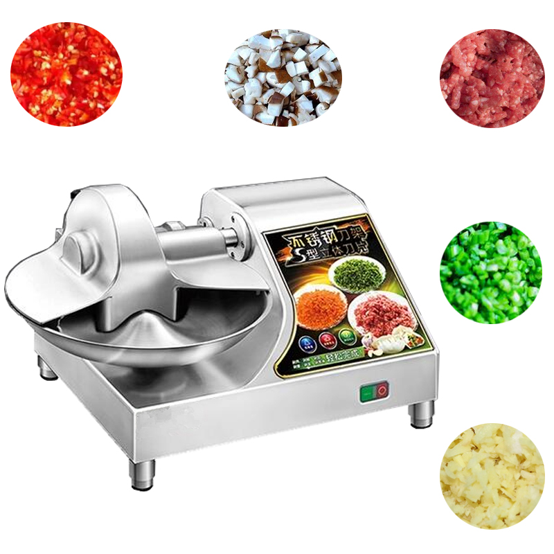 Electric Commercial Meat Vegetable Cutting Machine/Meat Grinder Stuffer/ Meat Vegetable Bowl Cutter
