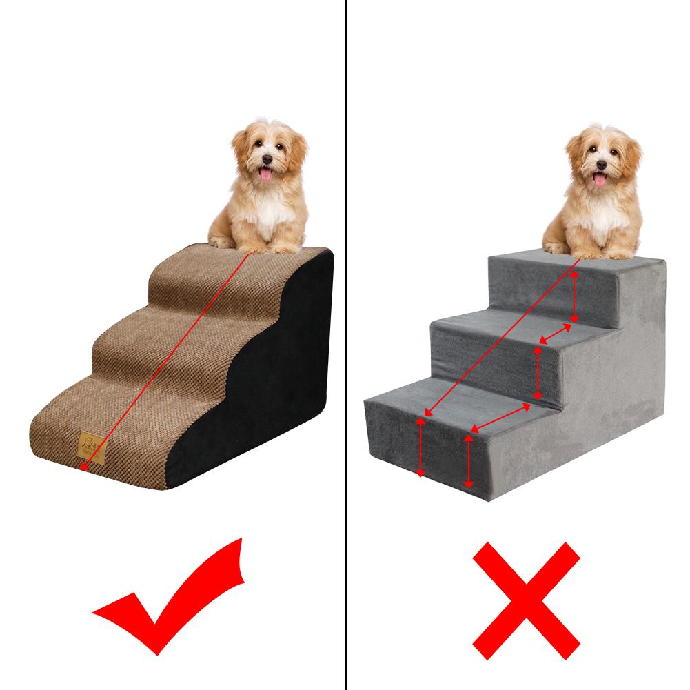 Dog Stairs Ladder high-density sponge Pet Stairs Step Dog Ramp Sofa Bed Ladder for Dogs Cats