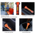 4 Pieces of Car Safety Hammer with Reflective Stickers 2 in 1 Emergency Lifesaving Hammer Window Glass Breaker