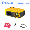TRANSJEE Mini Portable Projector 1000 lumens Support 1080P SD Card USB LCD 50000 Hours Lamp Life Home Theater Video Projector
