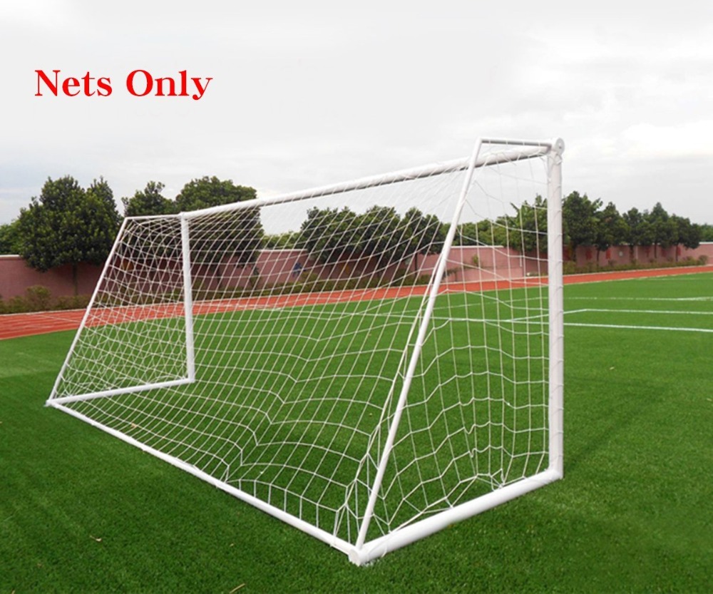 Soccer Ball Goal Net Football Nets Polypropylene Mesh for Gates Training Post Nets Full Size (Nets only)