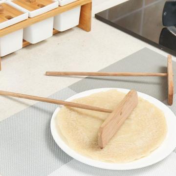 1PC Chinese Specialty Crepe Maker Pancake Batter Wooden Spreader Stick Home Kitchen Tool DIY Restaurant Canteen Special Supplies