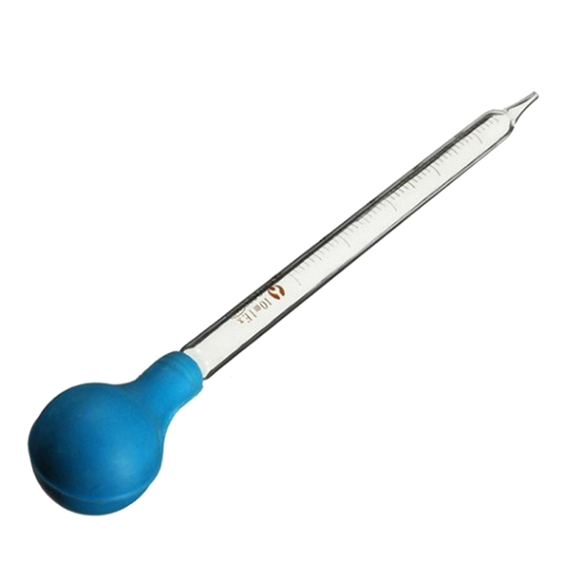Dropper Pipet With Scale Line Blue&Transparent Hot Rubber Head Glass Dropper Glass Pipette Lab