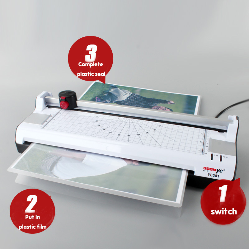 A3 Photo Paper Laminating Machine Home Office Photo Laminating Machine A4 Sealing And Cutting Machine Over Laminating Machine