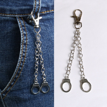 Handcuffs Wallet Belt Chain Rock Hiphop Pants Chain Punk Waist Chain Women Keychains Men Jewelry Accessories