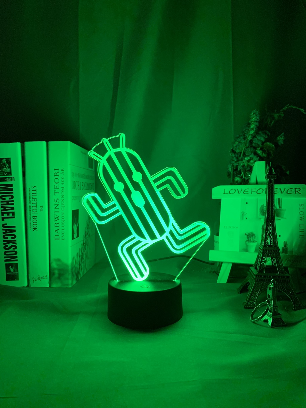 Final Fantasy Cactuar Night Light Led Touch Sensor Color Changing Nightlight for Kids Bedroom Decor Lamp Unique Gift for Gamers