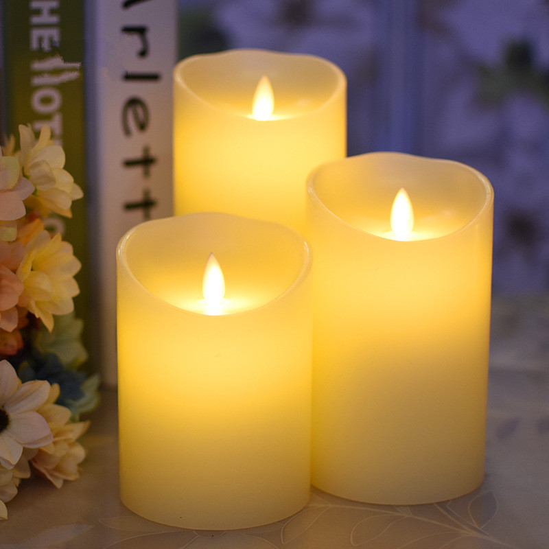 Flameless Flickering Electrical Paraffin Wax LED Candle For Wedding Party Home Christmas Decoration Party Supplies Night Light