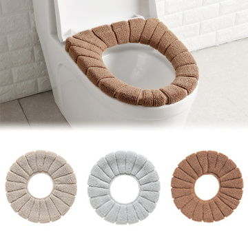 Colorful Comfortable Velvet Coral Bathroom Toilet Seat Cover Washable Closestool Standard Pumpkin Pattern Soft Cushion Drop Ship