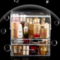 Transparent Cosmetics Storage Box Beauty Box Desktop Skincare Storage Box Dresser Lipstick Rack Makeup Brush Finishing Box