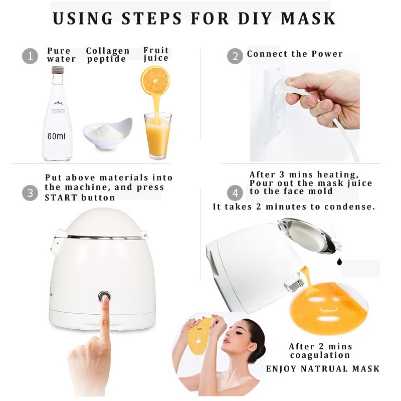 Face Mask , DIY Face Mask Natural Fruit Vegetable Beauty Facial Mask Maker Making Machine