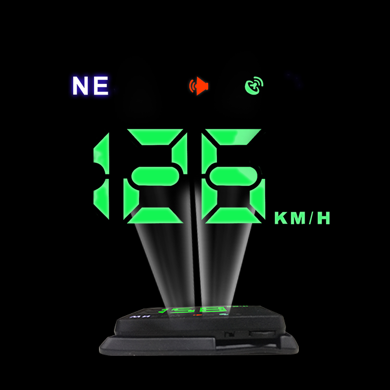 HUD Display Car Alarm Projector on-Board Computer Auto Navigator GPS Speedometer Projection on Car Windshield Head Up Display