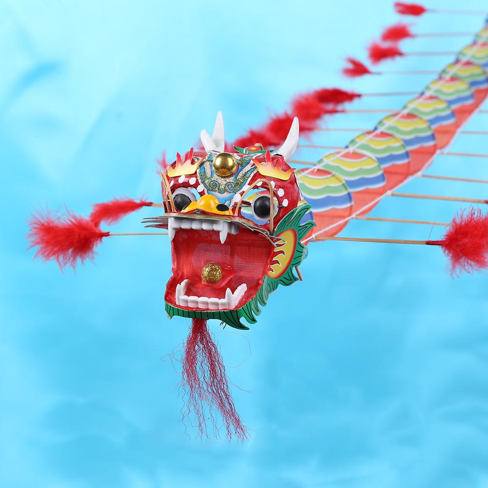 Chinese Traditional Dragon Kite Flying Plastic Foldable Outdoors Single Line Kite for Adults Sports Flying Toys for Children