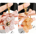 Fashion Small Fresh Crystal Grape Bunch Key chain Hot Sale Cloth Bow Car Keyring New Arrival Creativity Gift Pendant Accessories