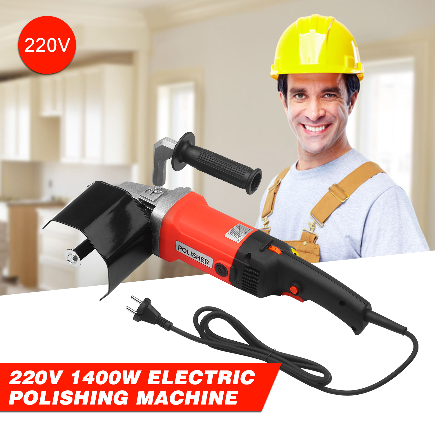 220V 1400W Electric Burnishing Polishing Machine Electric Wire drawing Machine Polisher for Metal Stainless Steel Wood Polishing