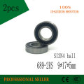 2pcs 689-2RS 9x17x5mm hybrid ceramic Si3N4 ball bearing G5 grade ceramic ball for bicycle 689 2RS