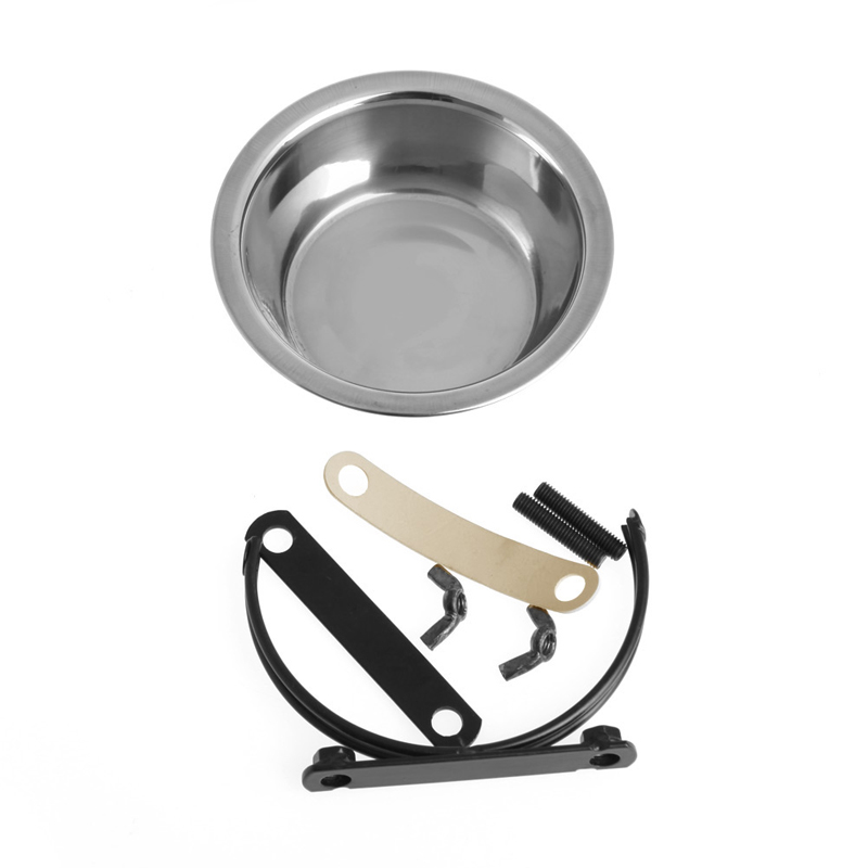 Pet Dog Cat Stainless Steel Hanging Bowl Hanging Cage Hanging Bowl Strengthen