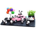 Cute cartoon 8pc panda Model car Mini car lovely gift balloon Auto interior decoration Adorable car styling Ornament for Lady