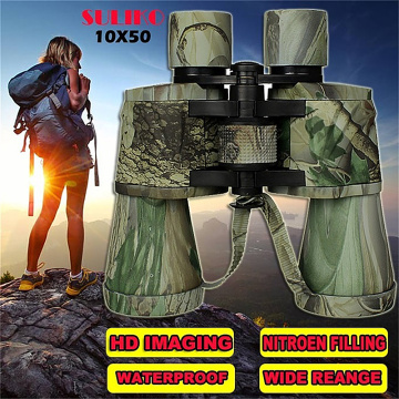 SULIKO 10X50 high magnification long range zoom hunting telescope professional binoculars HD night vision thermal imager