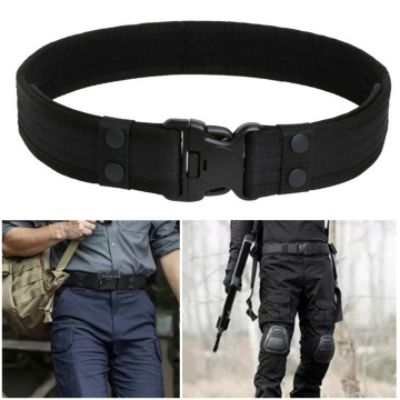 Tactical Belt Canvas Sport Belt With Plastic Quick Release Buckle Military Belt Soft Belt Heavy Duty Outdoor Hunting Belt