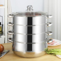 Double Boilers 304 Stainless Steel Pot Steamer Pot Soup Cooking Pot Induction Cooker Steamed Bread Steamed Stuffed Bun Kitchen