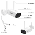ANRAN 5MP Camera System Security Surveillance Camera Kit 13-inch Wireless Monitor NVR System Outdoor Wifi Audio CCTV Camera Kit