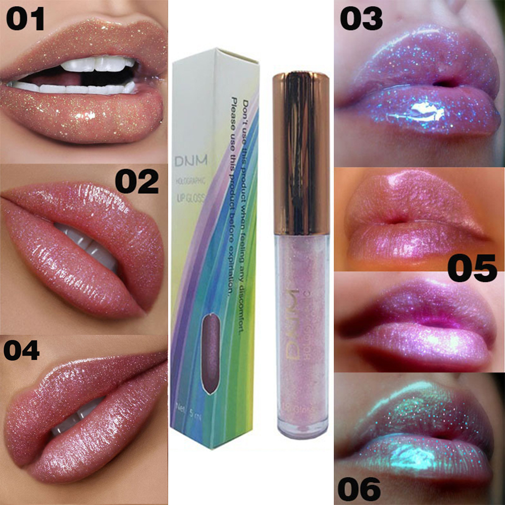 1pc6 Colors Long Lasting Moisturizing Glitter Lip Gloss Lipstick Nourishing Natural Plant Fruit Lip Balm Lip Caring Women Makeup