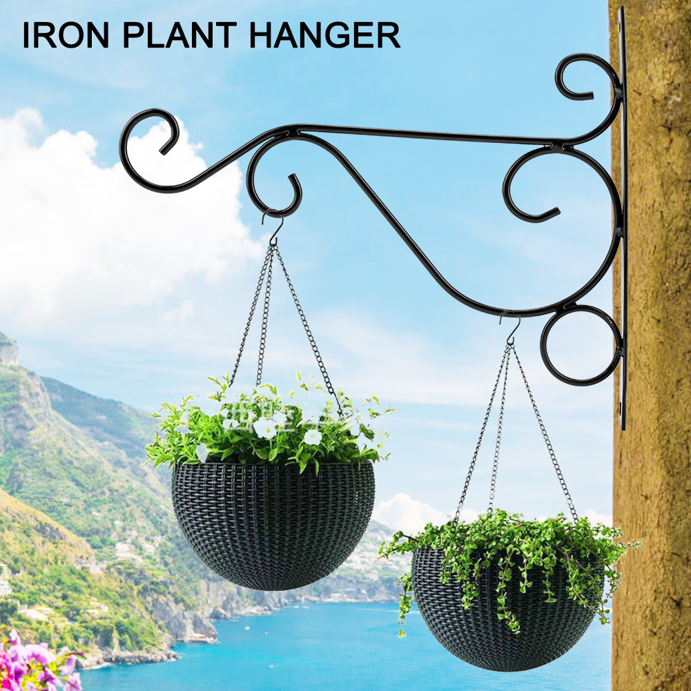 1PC 25X21CM Metal Plant Bracket Hanger Plants Wall Hanging Hook For Home Garden Planter Balcony Decoration
