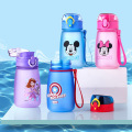 Disney Marvel 460ml Mickey Mouse Children Plastic Cups Spiderman Summer Straight Drink Cup Drinking Bottle Boy Girl Water Kettle