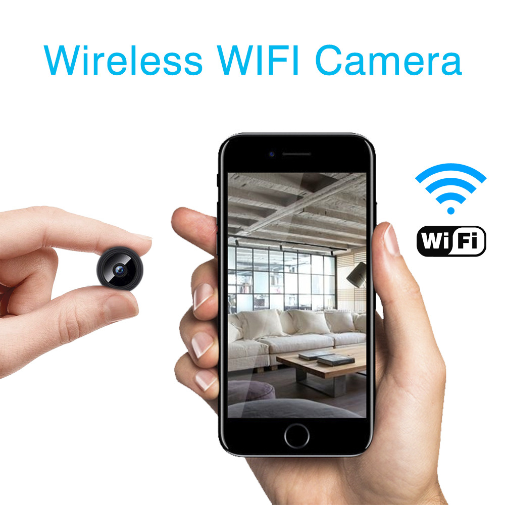 Mini Camera Wireless Wifi IP Home Security Camera HD 1080P DVR Night Vision Remote Control Wide Viewing Angle
