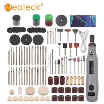 Neoteck 160 PCS Mini Electric Grinding Cordless Adjustable Grinding Machine multi-function USB engraving pen DIY production