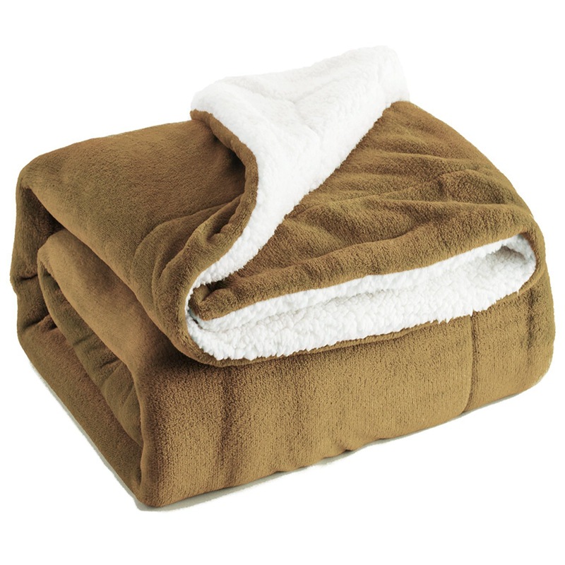 1pcs Sherpa Blanket Throw Size Navy Blue Plush Throw Blanket Fuzzy Soft Blanket Microfiber