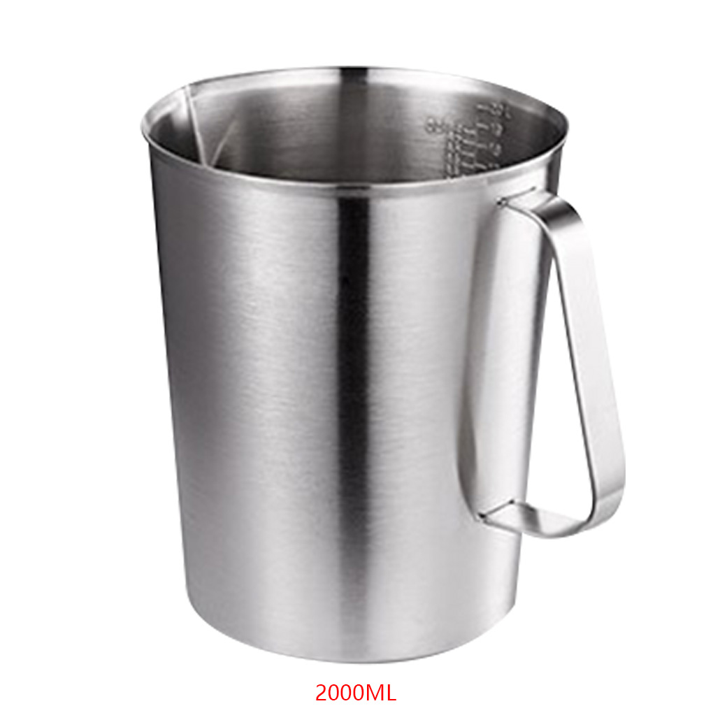 304 Thick Stainless Steel Measuring Cup Scale Milk Tea Mug Kitchen Baking Measurement Tools measuring cup measuring spoon