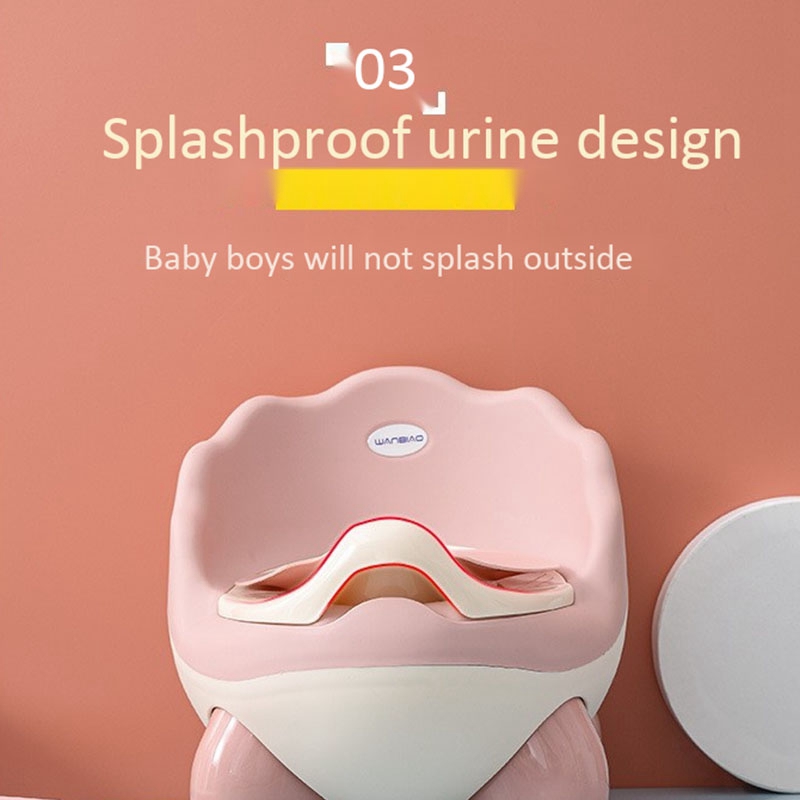 Baby Potty Toilet Seat Bowl Portable Training Baby Potty Kids Bedpan Comfortable Backrest Toilet Girls Boys