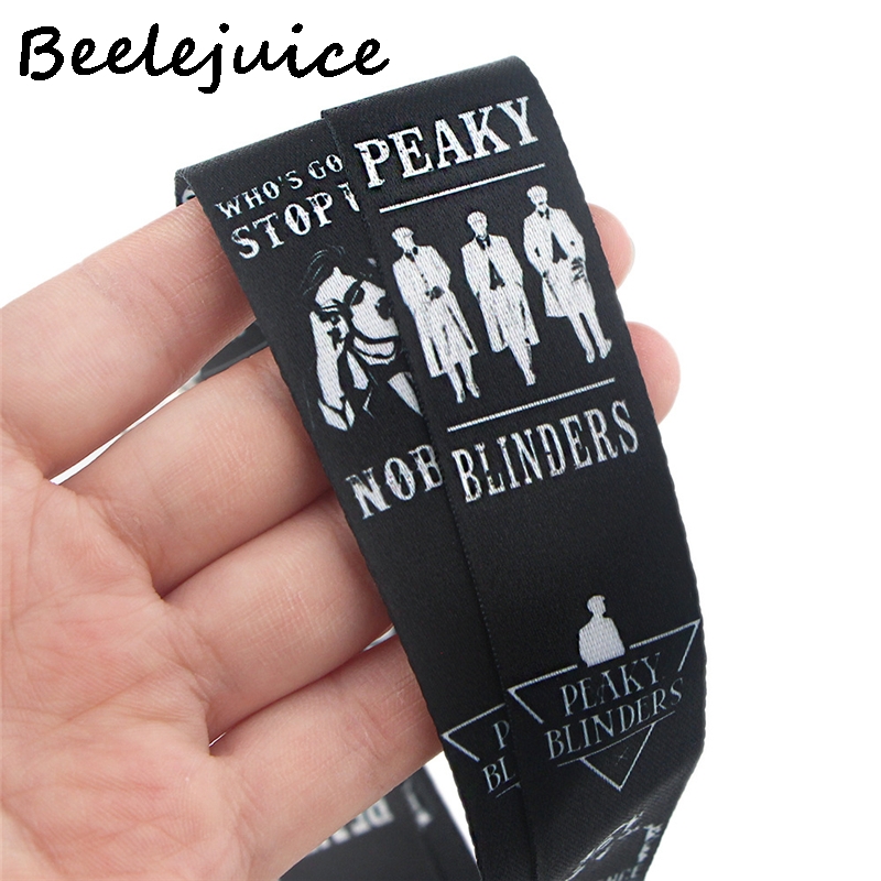 Peaky Blinders Neck keychain necklace webbings ribbons Anime Cartoon Neck Strap Lanyard ID badge holder Keychain Lanyards gifts