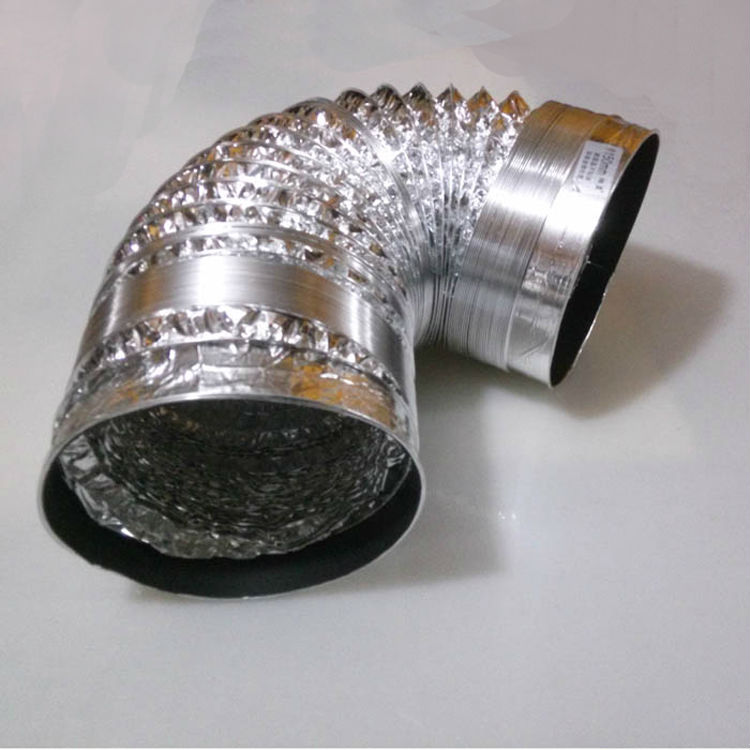 200mm x1.5m length exhaust fan soft tube, 8 inch aluminum tube, 1.5m length ventilation hose